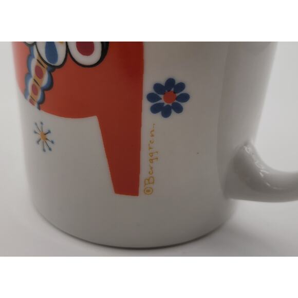 Bergquist Imports Swedish Orange Dala Horse Coffee Mug - Picture 5 of 8